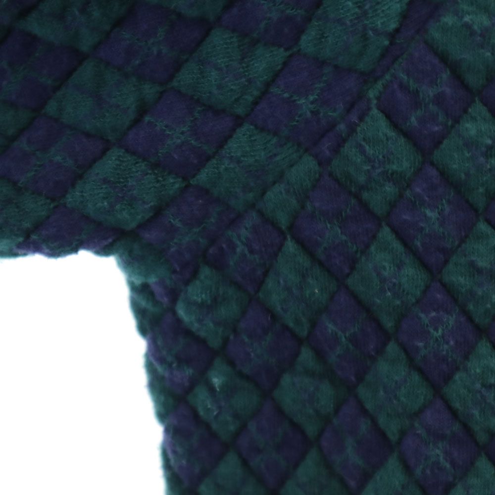 MARC BY MARC JACOBS マークバイマークジェイコブス 総柄 ニットジャケット XS グリーン×ネイビー レディース