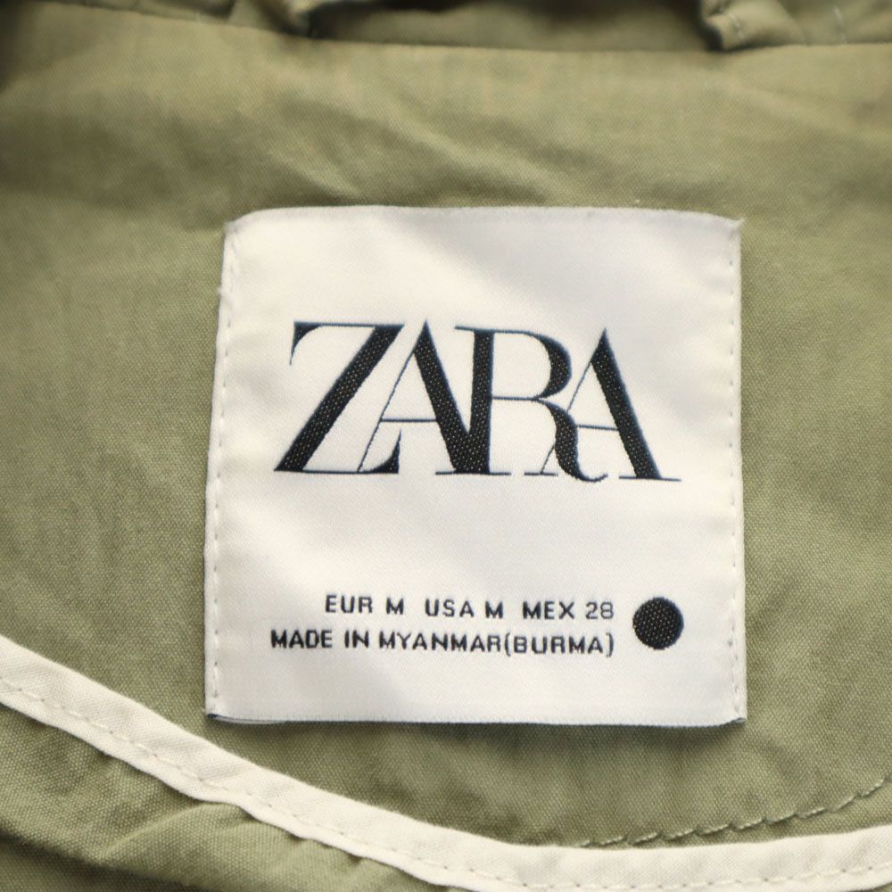 ザラ パーカー M オリーブ ZARA レディース