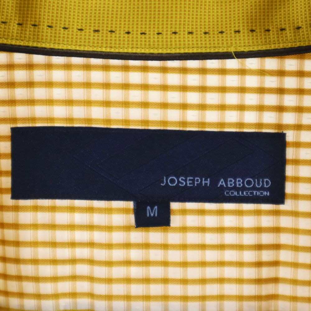 ジョセフアブード 長袖 チェックシャツ M イエロー系 JOSEPH ABBOUD メンズ