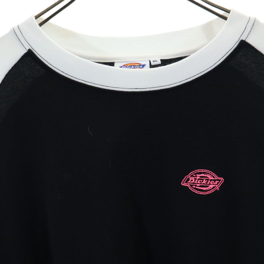ディッキーズ 7分袖 Tシャツ XL ブラック系 Dickies メンズ