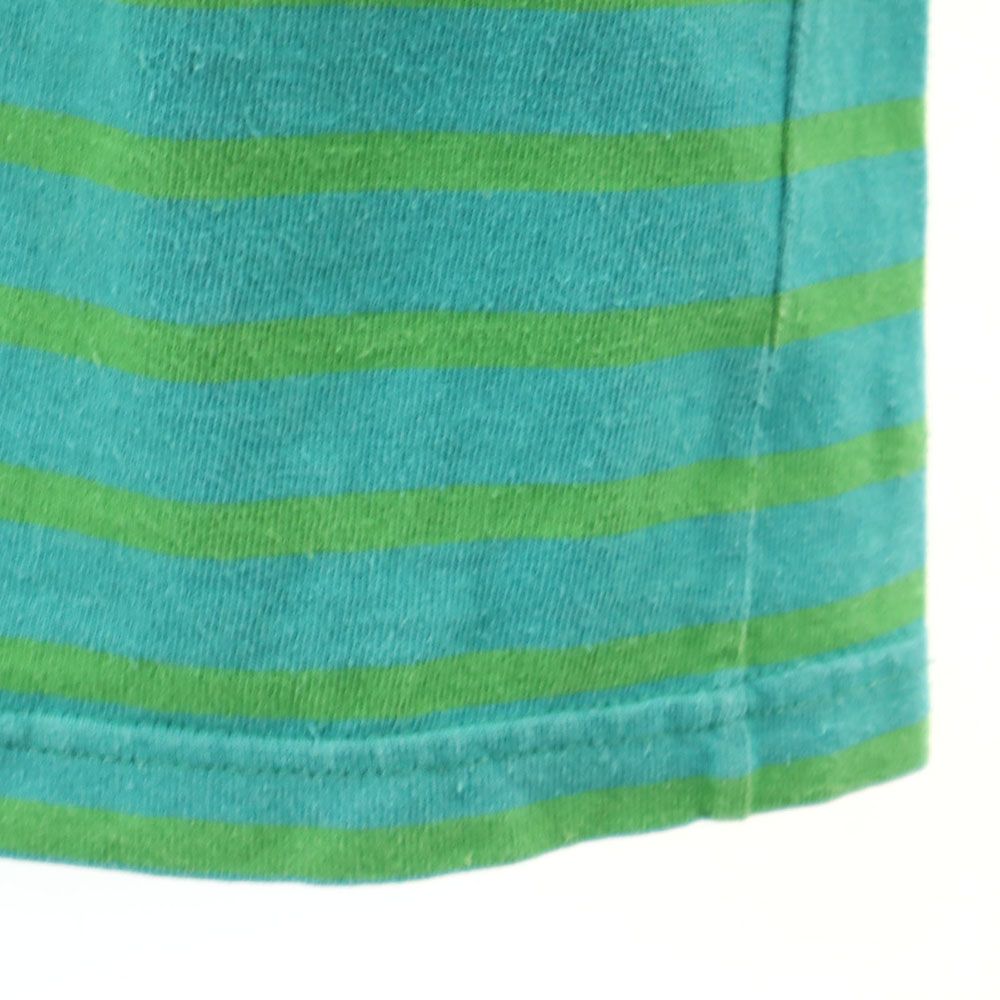 ルミノア フランス製 ボーダー柄 5分袖 ボートネック Tシャツ 1 ターコイズ系 Le Minor レディース