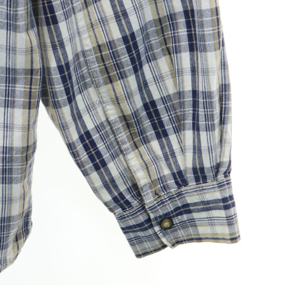 リーバイス チェック柄 長袖 バンドカラーシャツ ベージュ 他 Levi's メンズ