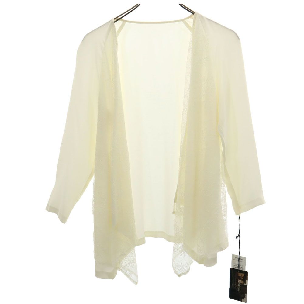 未使用 Diagram ディアグラム 長袖 レース 切替 カーディガン 36 キナリ タグ付き レディース