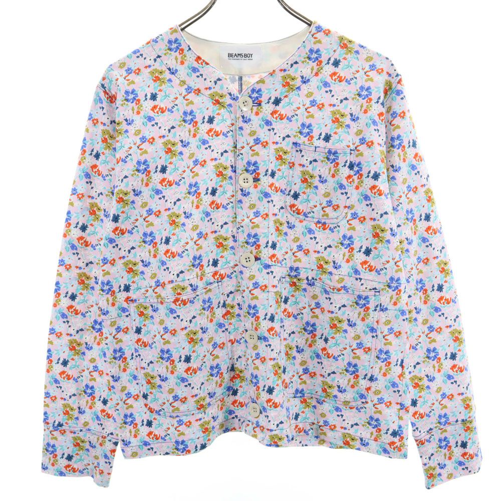 ビームスボーイ 総柄 ジャケット ピンク系 BEAMS BOY レディース