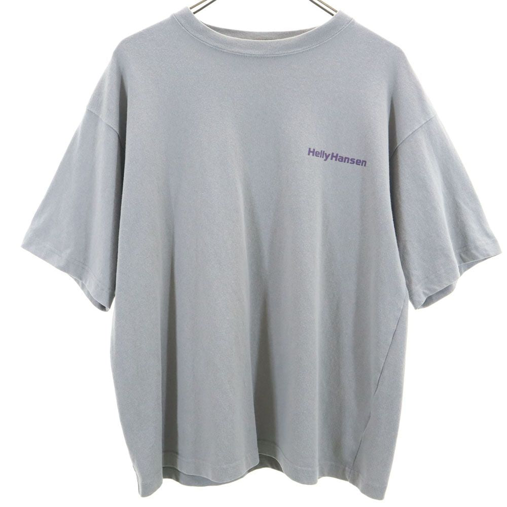 ヘリーハンセン バックプリント 半袖 Tシャツ M グレー HELLY HANSEN メンズ