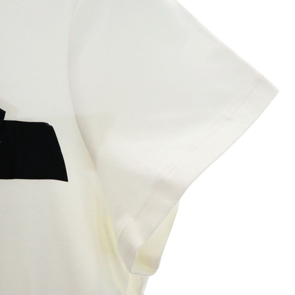 ポールカ 半袖 切替 Tシャツ M ホワイト PAULE KA フレンチ袖 レディース