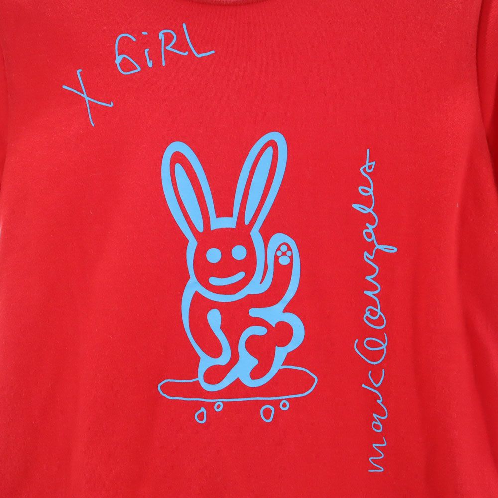 エックスガール 半袖 Tシャツ 1 赤 X-girl レディース