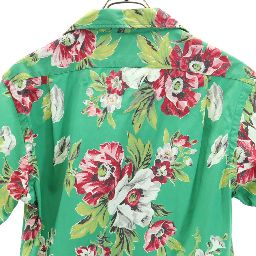 ポロバイラルフローレン 総柄 半袖 オープンカラーシャツ S グリーン系 Polo by Ralph Lauren メンズ