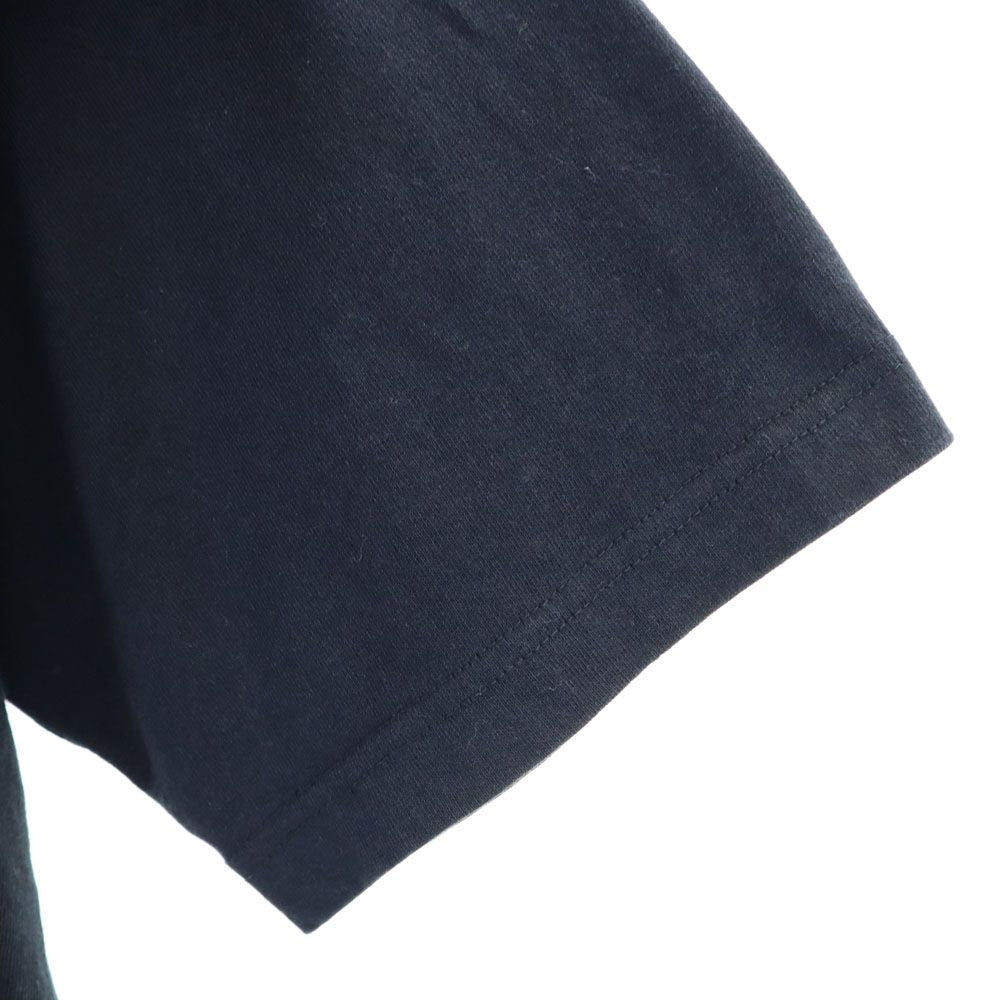 ヘリーハンセン バックプリント 半袖 Tシャツ M ネイビー系 HELLY HANSEN 胸ポケット メンズ