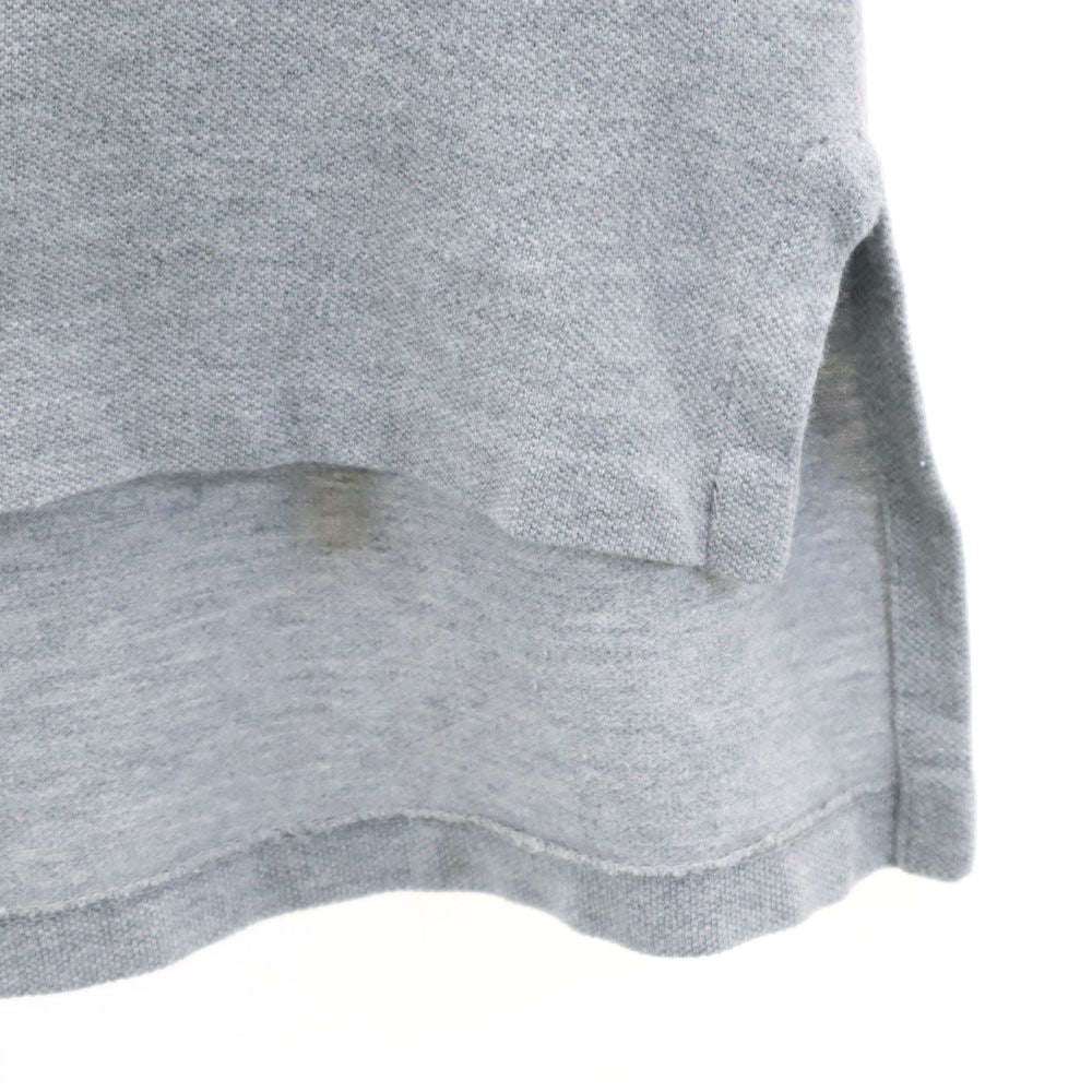 ポロラルフローレン 半袖 ポロシャツ S グレー POLO RALPH LAUREN 鹿の子地 メンズ