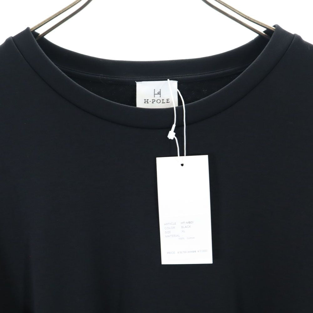 未使用 アッシュポール 日本製 半袖 Tシャツ XL ブラック系 H-POLE タグ付き メンズ