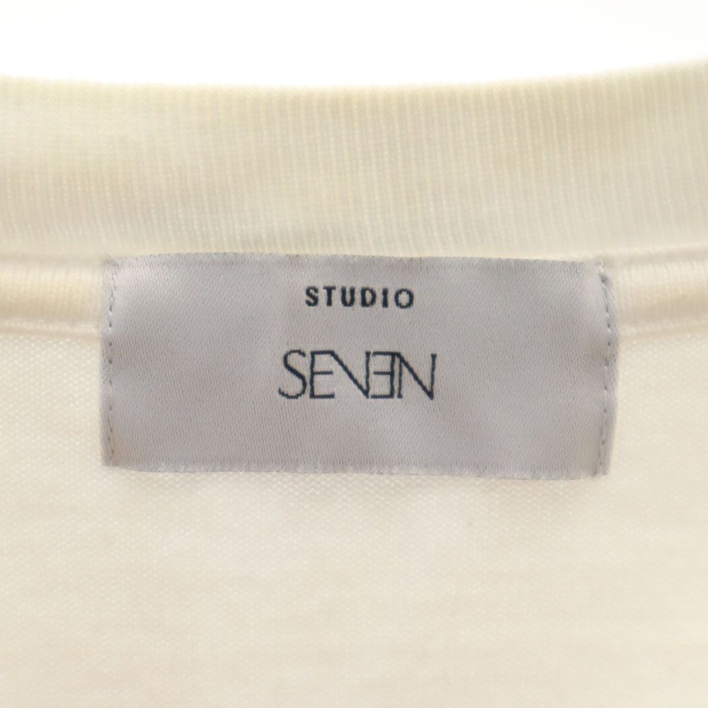 スタジオセブン 日本製 半袖 Tシャツ S ホワイト STUDIO SEVEN メンズ