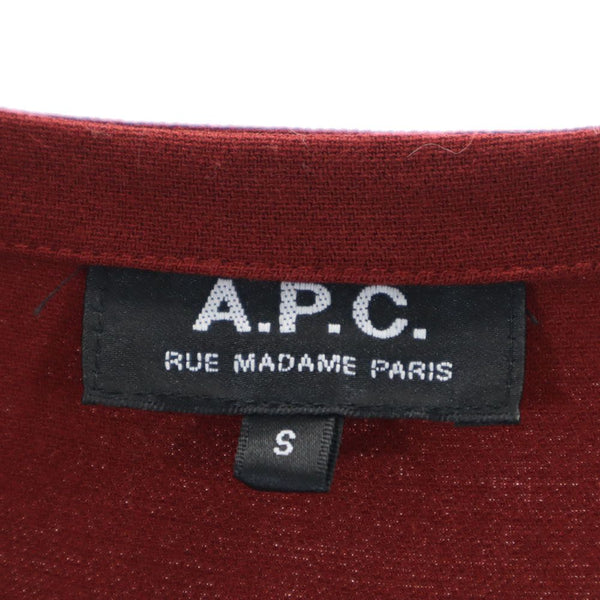 アーペーセー ノースリーブ チュニック S レッド系 A.P.C. レディース