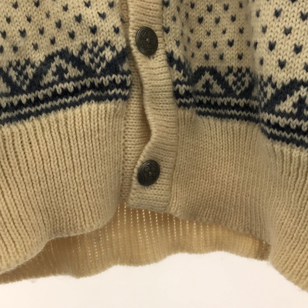 ダーレオブノルウェー ノルディック 長袖 ニットカーディガン L オフホワイト DALE of Norway セーター メンズ