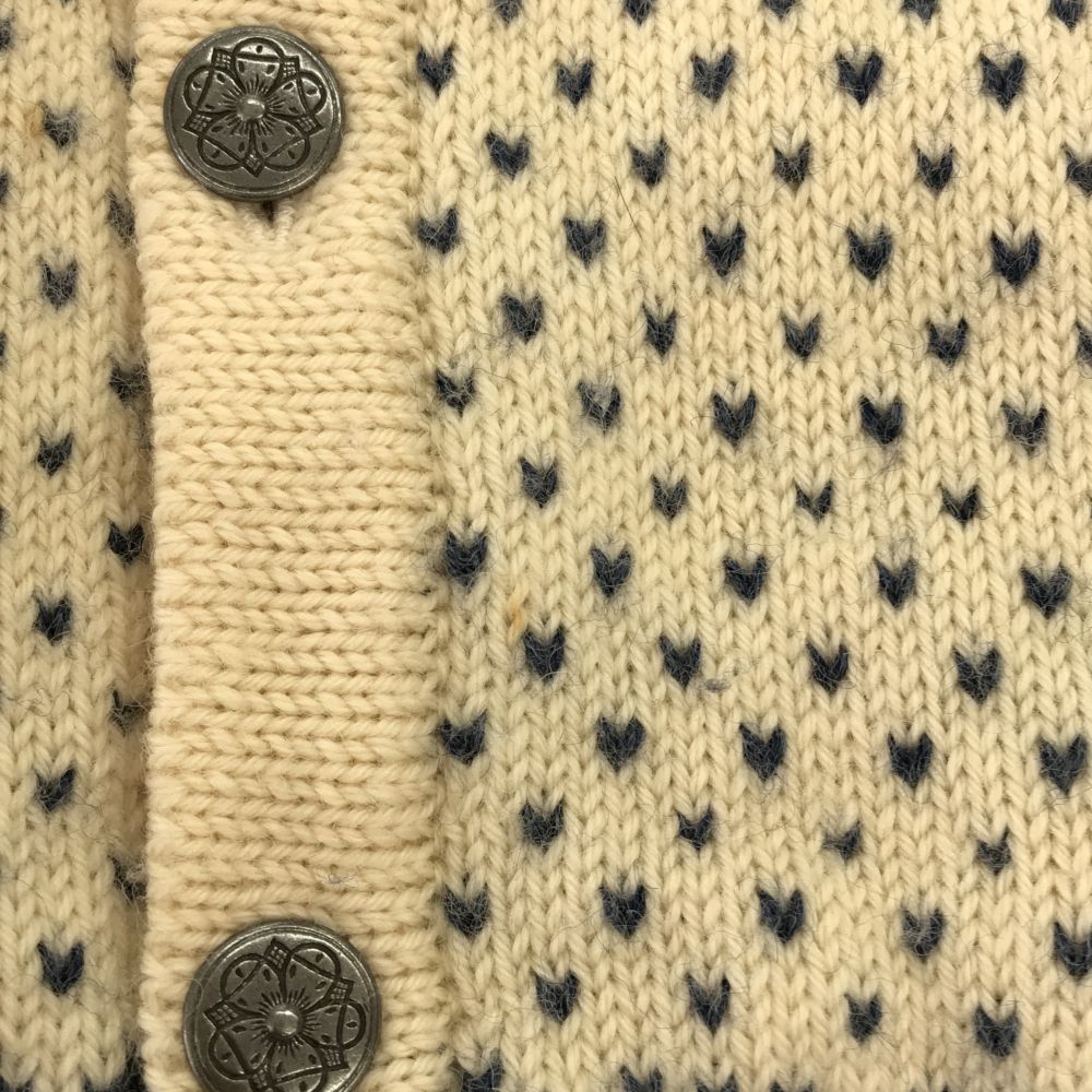 ダーレオブノルウェー ノルディック 長袖 ニットカーディガン L オフホワイト DALE of Norway セーター メンズ