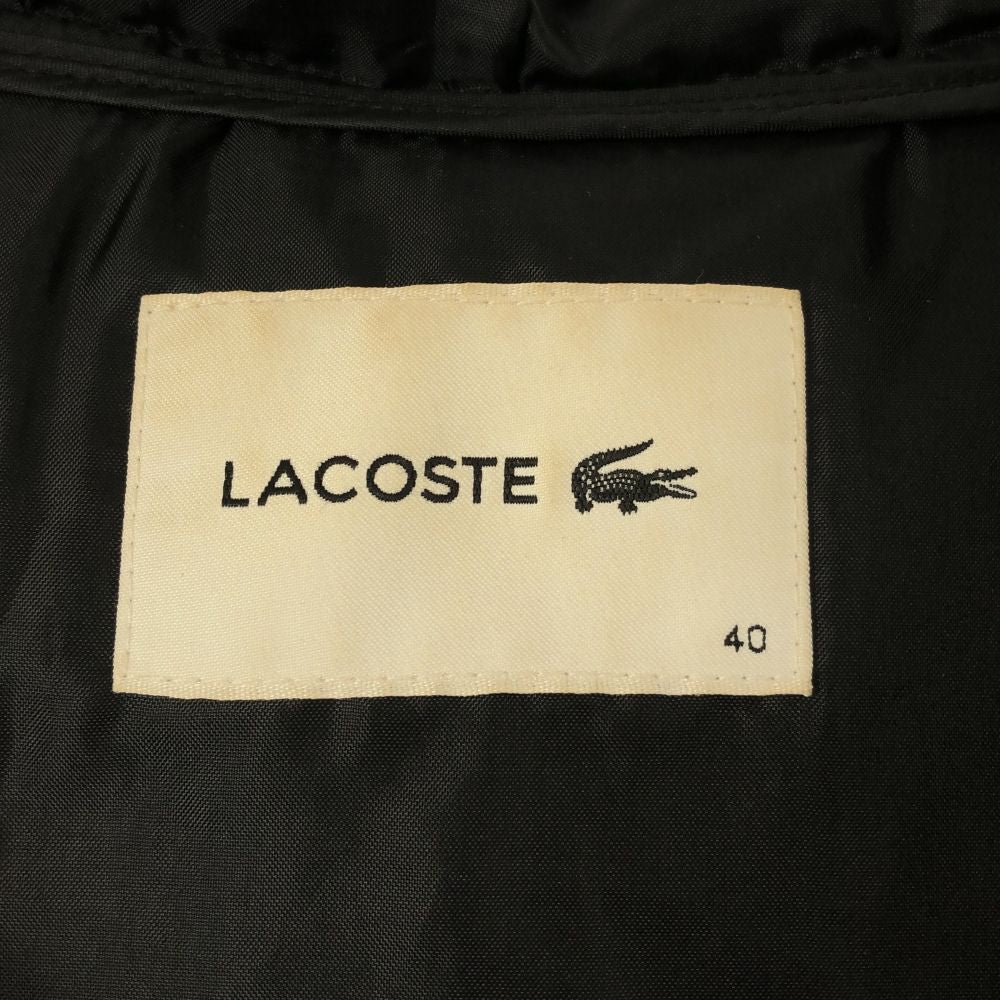 ラコステ 長袖 ダウンジャケット 40 ブラック LACOSTE レディース
