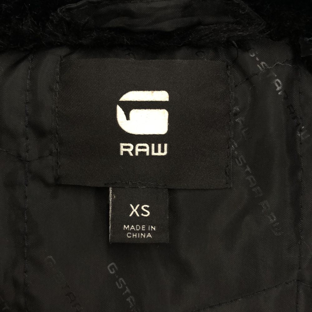 ジースターロウ 長袖 ファー ジャケット XS ブラック G-STAR RAW レディース