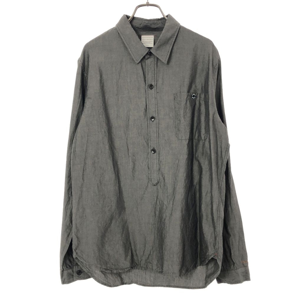 VICTIM ヴィクティム 日本製 長袖 コットンシャツ L グレー系 メンズ