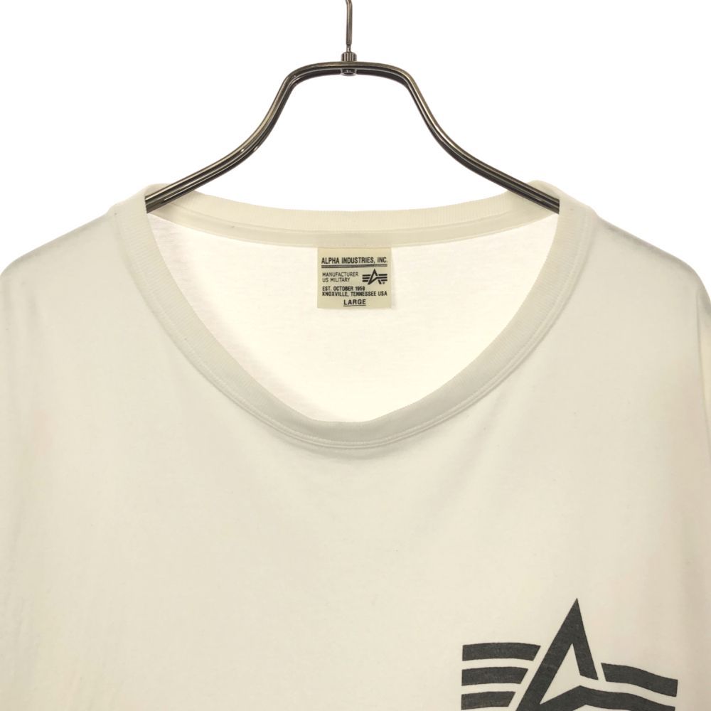 アルファインダストリーズ 長袖 Tシャツ L ホワイト系 ALPHA INDUSTRIES INC ロンT メンズ
