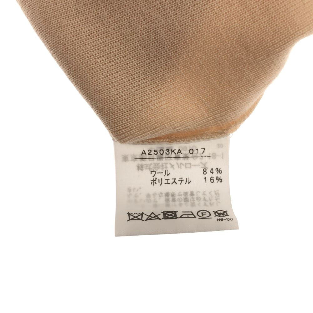 CURRENTAGE カレンテージ 長袖 ウールブレンド ニット ロングワンピース ベージュ系 レディース