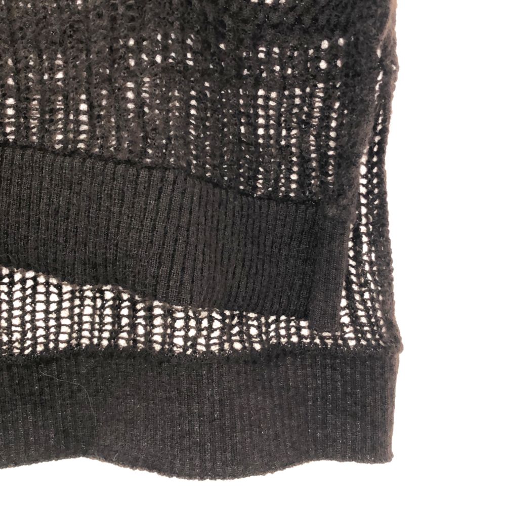 08sircus ゼロエイトサーカス モヘヤ ブレンド メッシュ ニットベスト  ブラウン レディース