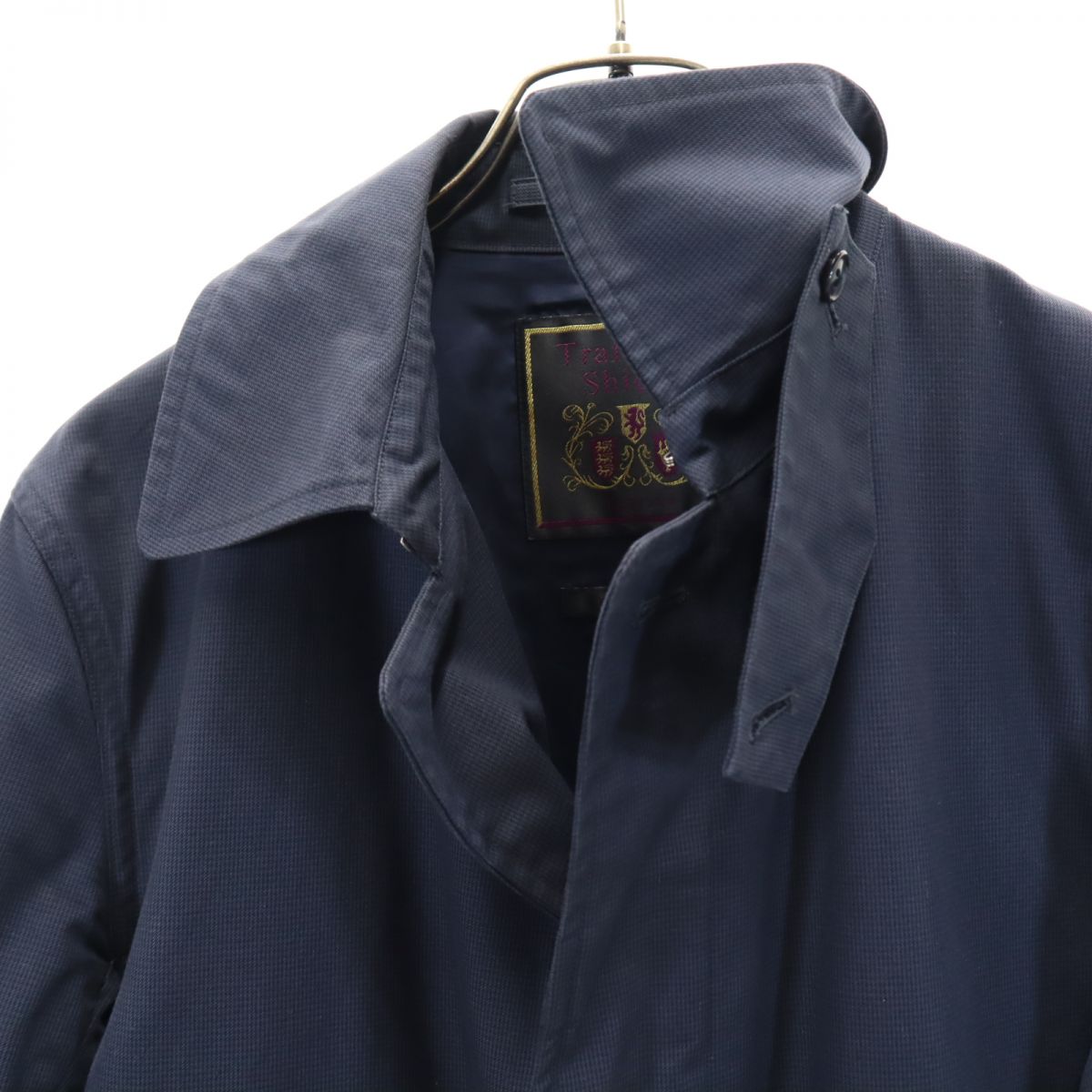 Trafalgar Shield トラファルガーシールド 長袖 ステンカラーコート 40 ネイビー メンズ