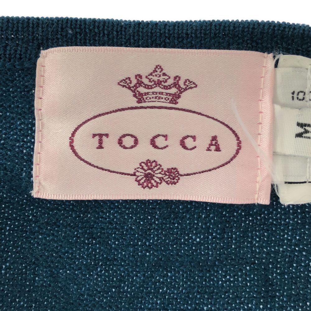 TOCCA トッカ 7分袖 ニット カーディガン M グリーン レディース
