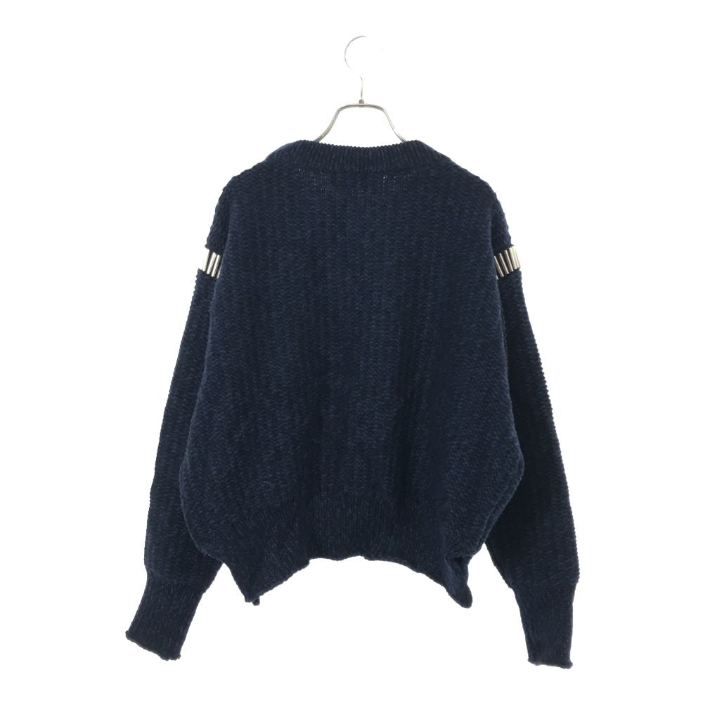 ハウスオブホランド ウール100％ 長袖 セーター S ネイビー HOUSE OF HOLLAND ニット レディース