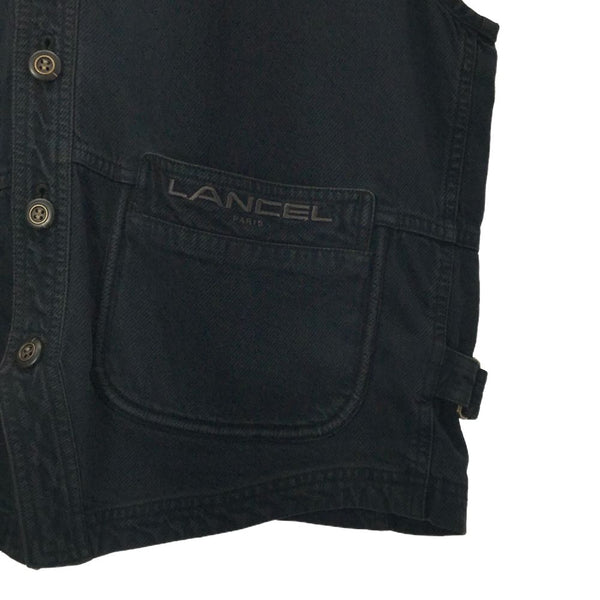 ランセル 日本製 ベスト M ネイビー系 LANCEL メンズ