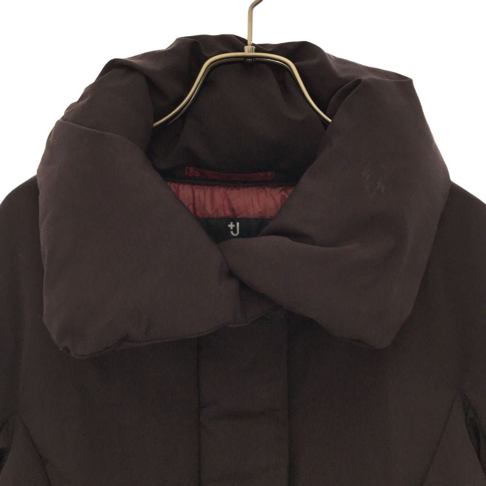 ユニクロ プラスジェイコラボ ショート ベルスリーブ ダウンジャケット xs ブラウン UNIQLO ＋Ｊ レディース