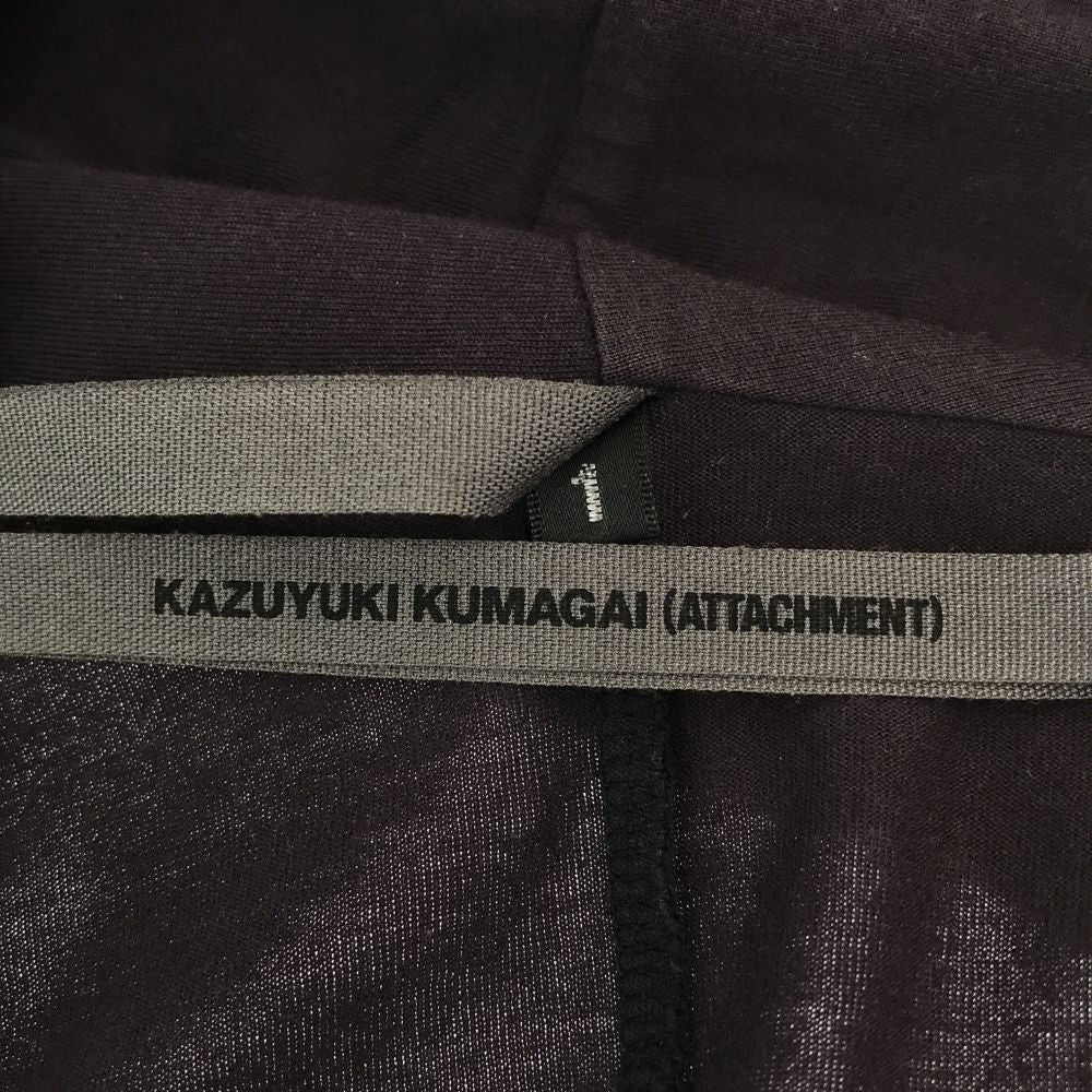 カズユキクマガイアタッチメント 日本製 長袖 ストール ジャケット 1 ネイビー KAZUYUKI KUMAGAI ATTACHMENT 天竺 メンズ