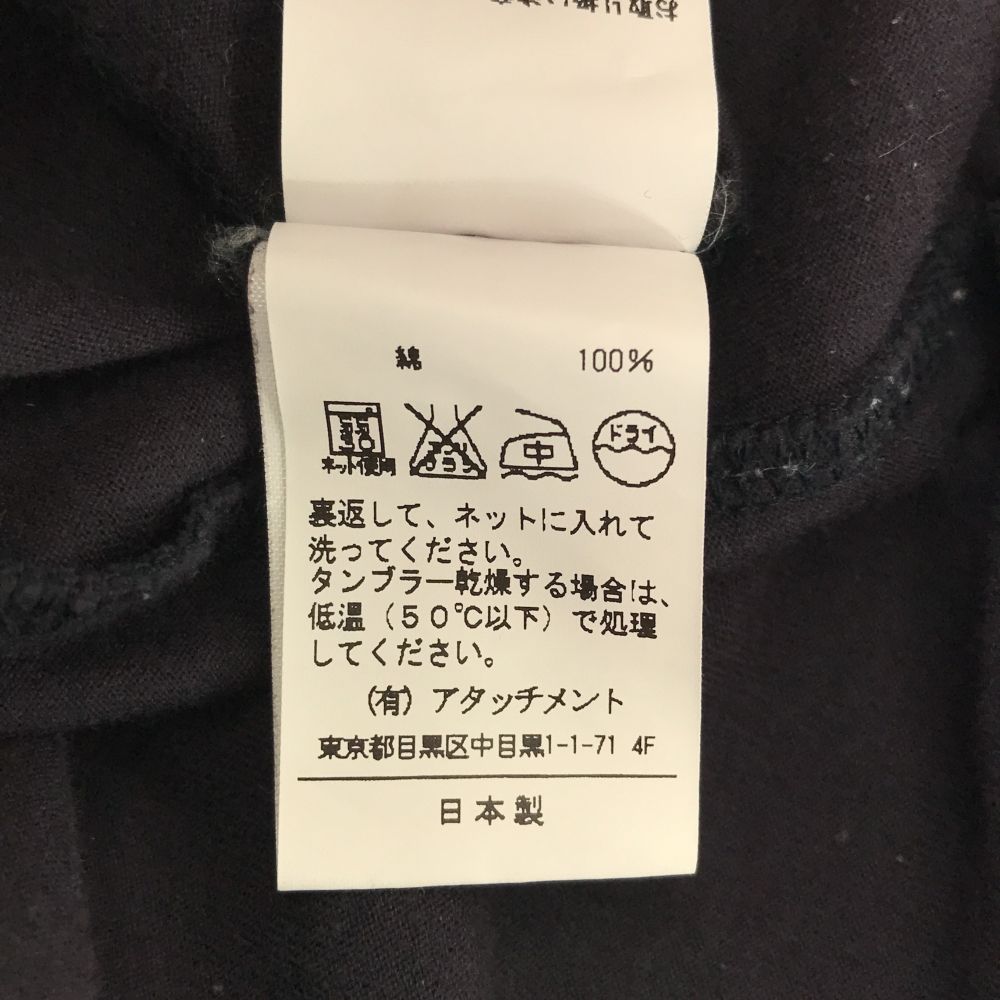 カズユキクマガイアタッチメント 日本製 長袖 ストール ジャケット 1 ネイビー KAZUYUKI KUMAGAI ATTACHMENT 天竺 メンズ