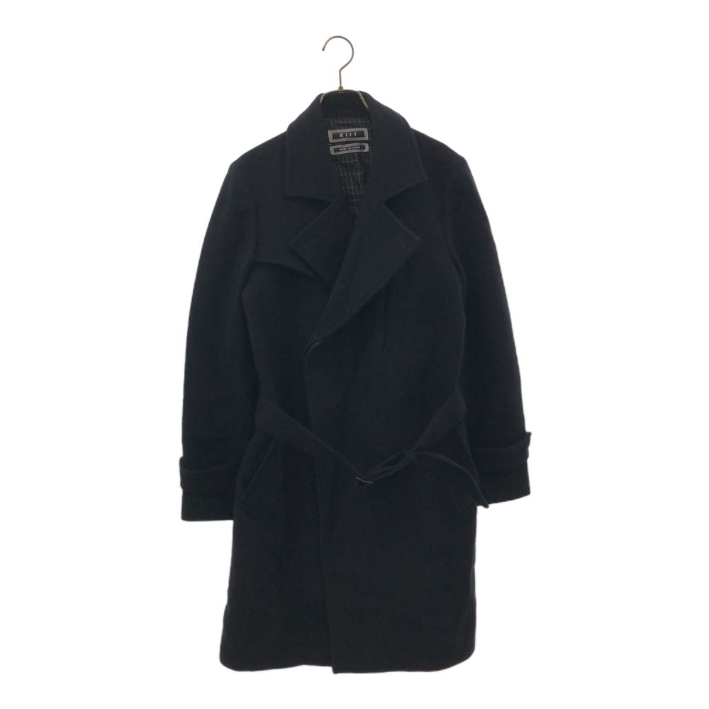 キート 日本製 ベルト ウールコート 1 ブラック KIIT メンズ