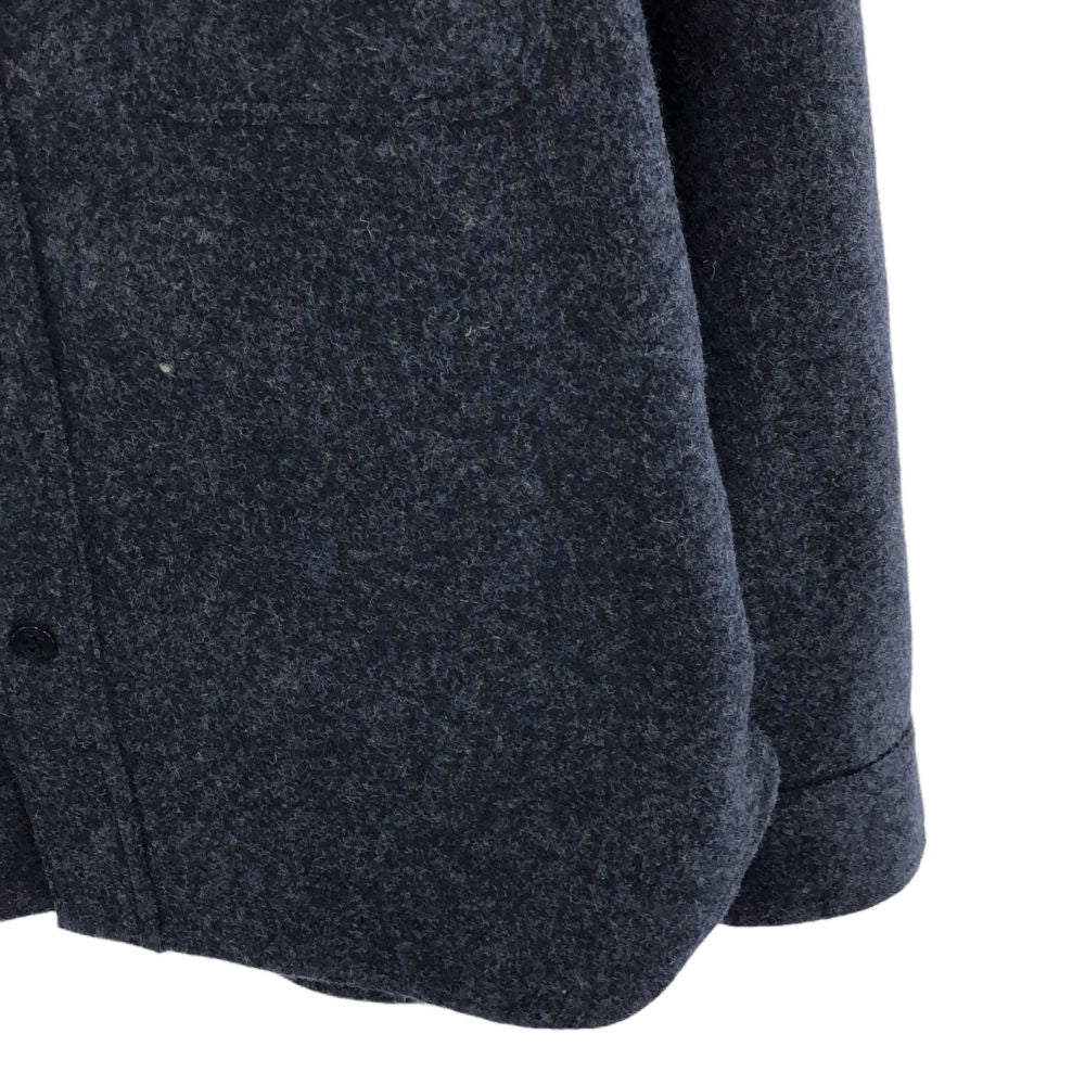 FULLCLOTHINGFACTORY フルクロージングファクトリー 日本製 長袖 ウールシャツ 38 ブルー系 ジャケット メンズ