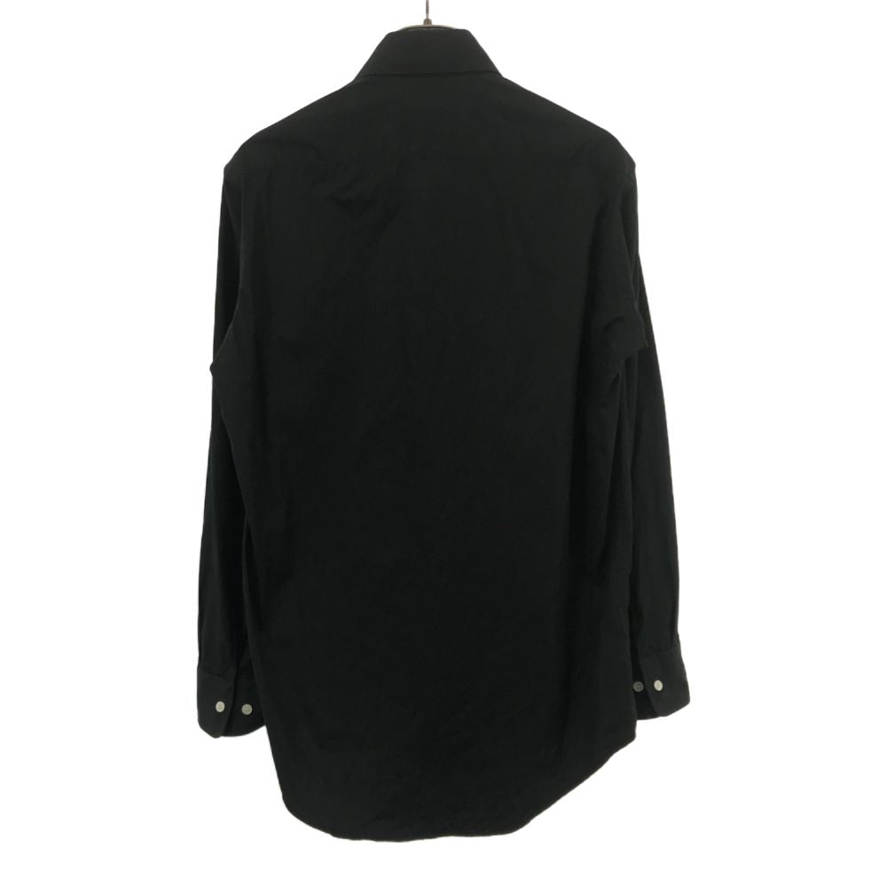 ブルードレス 日本製 長袖 コットンシャツ S ブラック blues dress メンズ