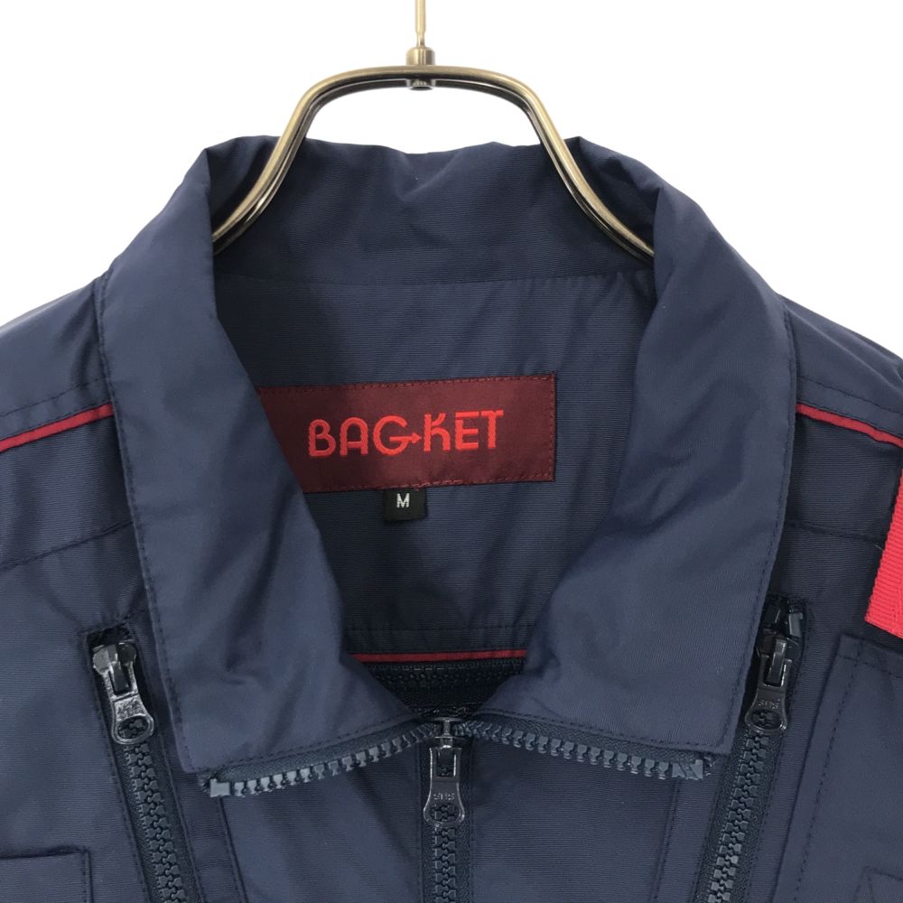 BAGKET バゲット 日本未発売 2way バッグ ベスト M ネイビー バッグジャケット メンズ