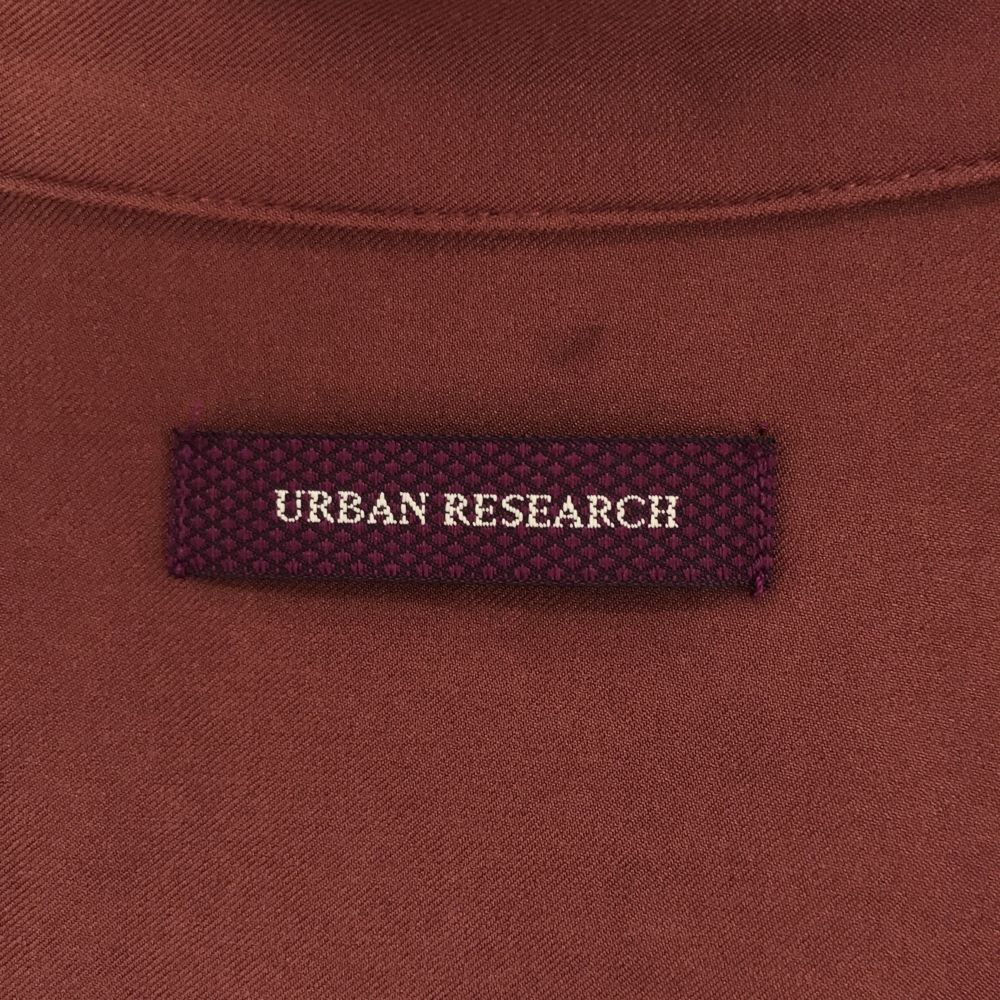 アーバンリサーチ 長袖 シャツワンピース FREE ボルドー URBAN RESEARCH レディース