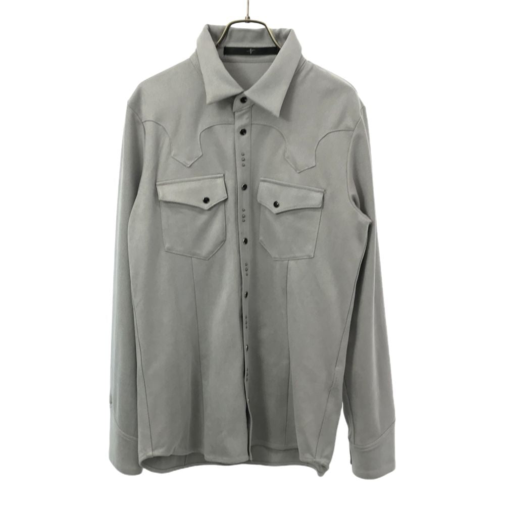 ノーアイディー 長袖 ウエスタンシャツ 2 グレー系 NO ID メンズ