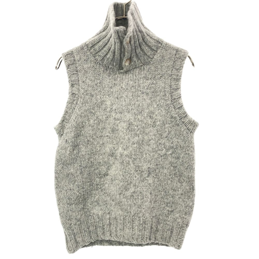 Laurence J Smith ローレンスジェイスミス 英国製 ウール ニット ベスト グレー レディース