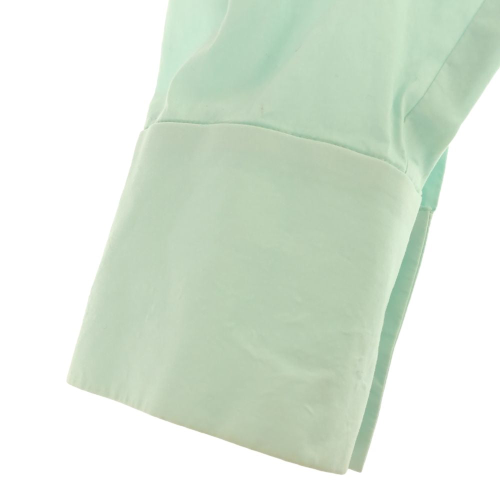 ENFOLD エンフォルド 日本製 長袖 バンドカラー シャツ 38 グリーン系 レディース