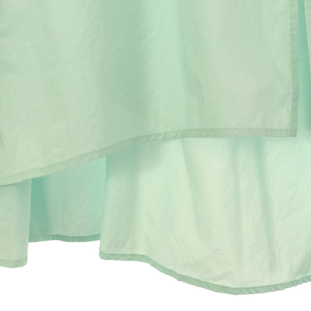 ENFOLD エンフォルド 日本製 長袖 バンドカラー シャツ 38 グリーン系 レディース