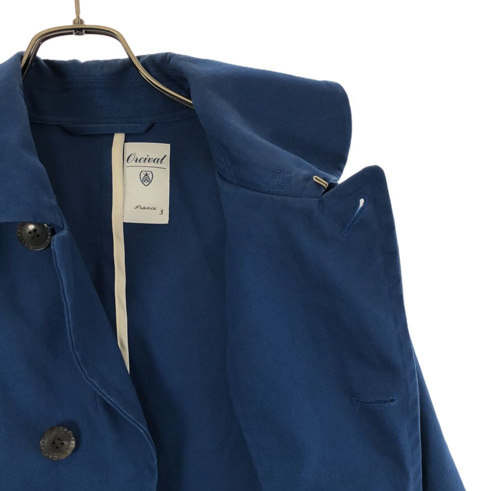 ORCIVAL オーシバル ジャケット 3 ブルー 丸襟 フード付 メンズ