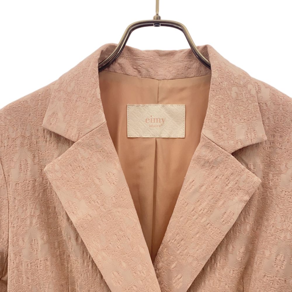 eimy istoire エイミーイストワール 未使用 花柄 ダブル テーラードジャケット FREE ピンク系 レース レディース