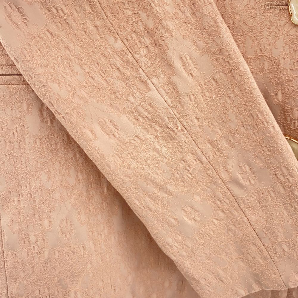 eimy istoire エイミーイストワール 未使用 花柄 ダブル テーラードジャケット FREE ピンク系 レース レディース