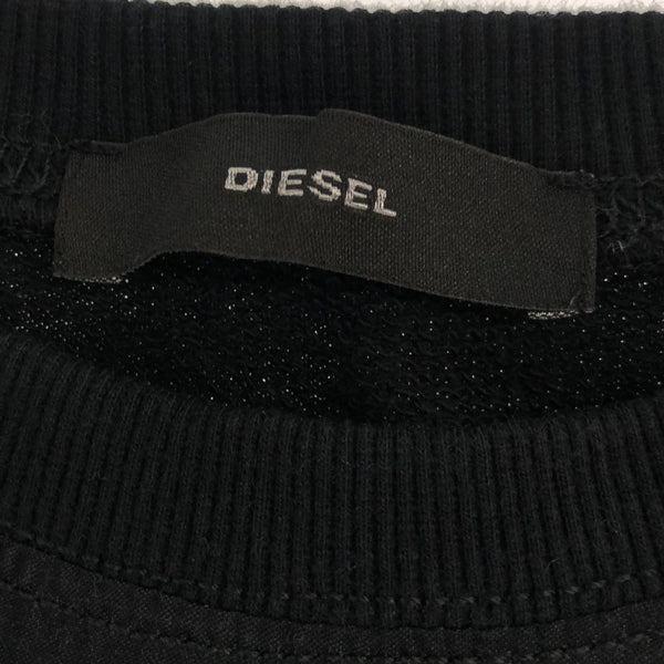 ディーゼル スネーク柄 長袖 ワンピース S ブラック DIESEL ラインストーン レディース