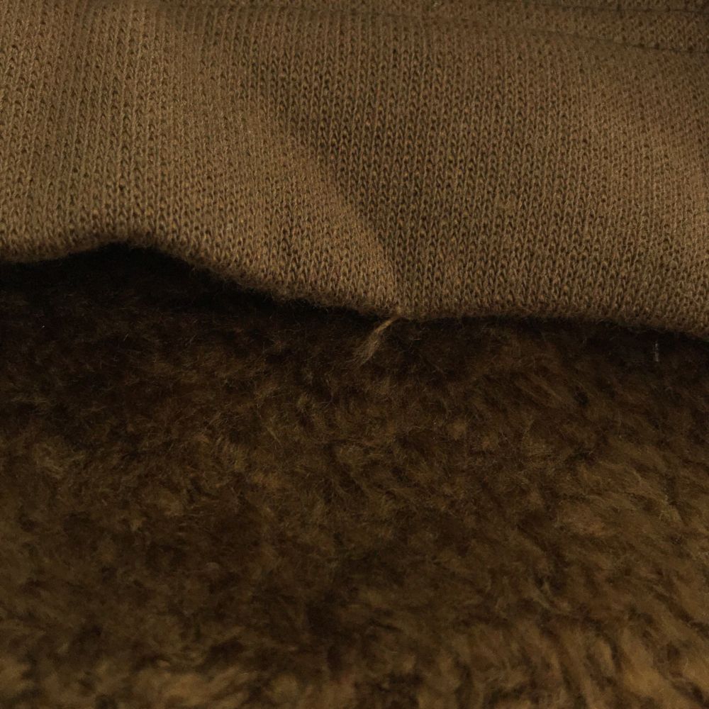 β ベータ 日本製 長袖 ボアコート 9 ブラウン ワッペン レディース