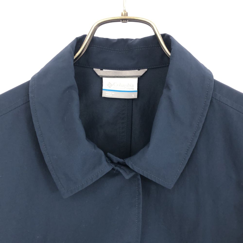 Columbia コロンビア 長袖 スプリングコート L ネイビー ナイロンコート レディース