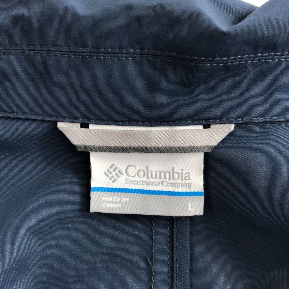 Columbia コロンビア 長袖 スプリングコート L ネイビー ナイロンコート レディース