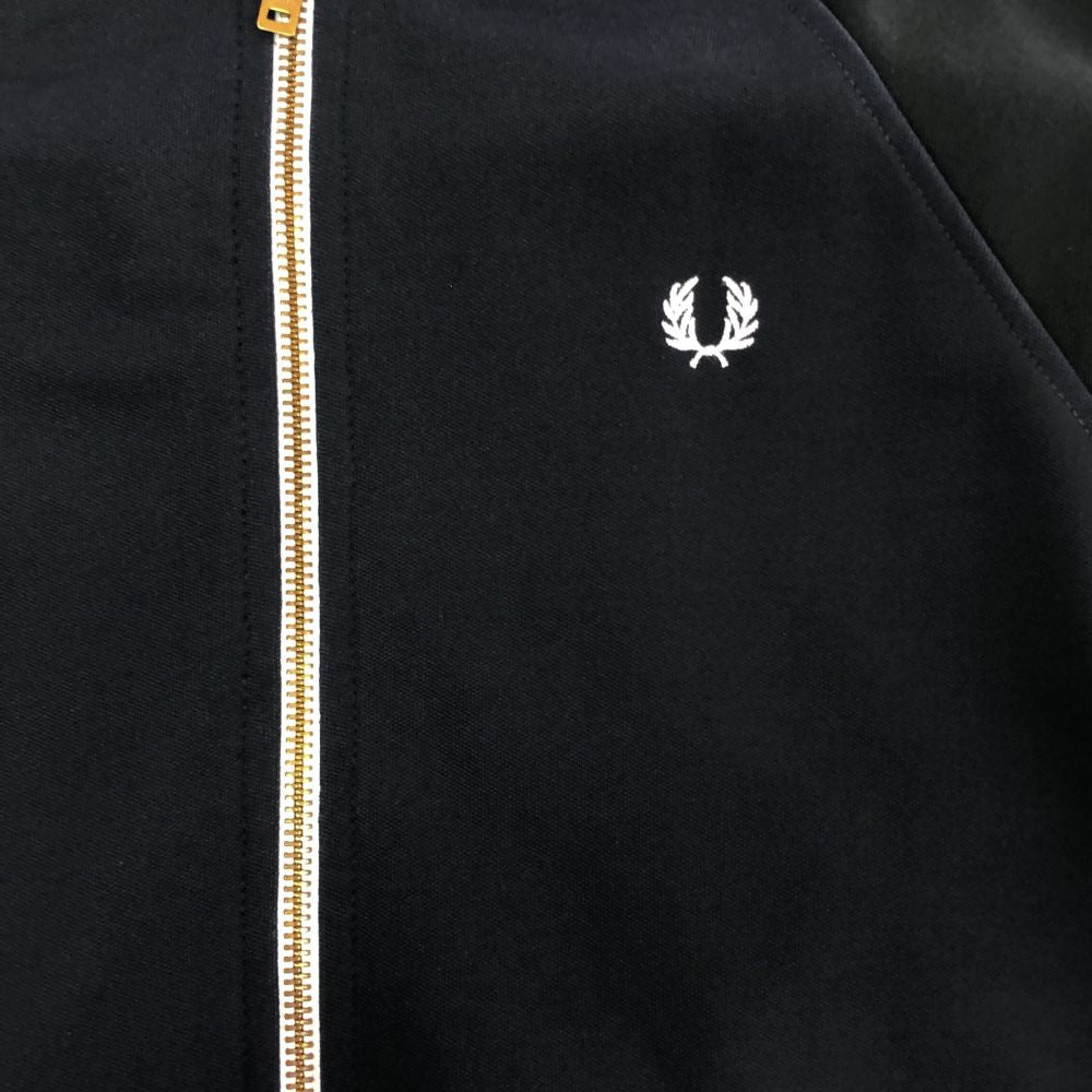 フレッドペリー ジップ ブルゾン USA6 ネイビー×ブラック FRED PERRY ジャケット レディース