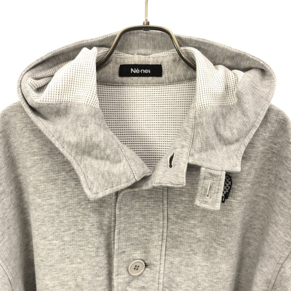 ネネット 半袖 スウェットパーカー 2 グレー Ne-net プルオーバー トレーナー レディース